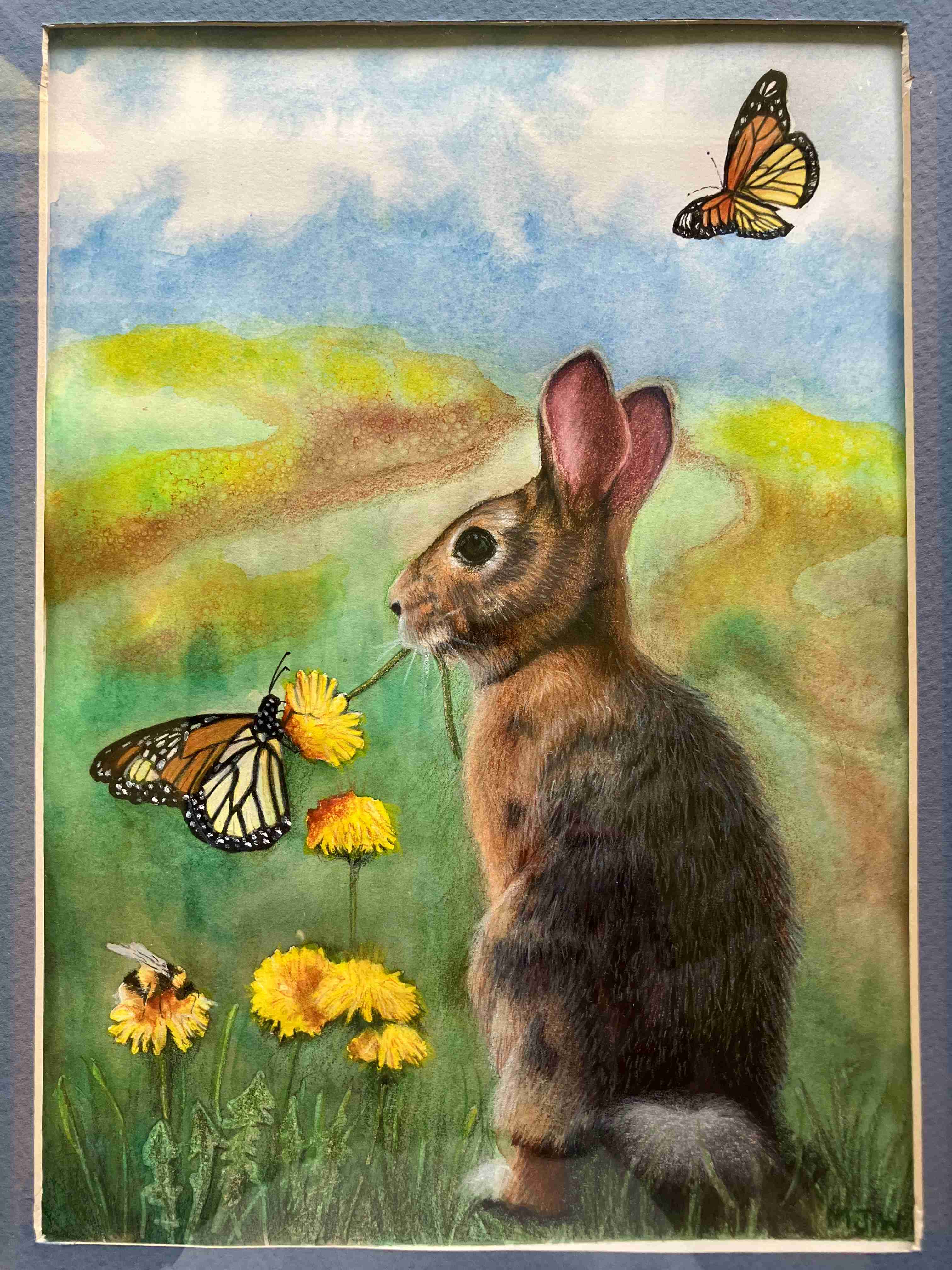 M. Graham watercolors and Prismacolor pencils on Arches hot press